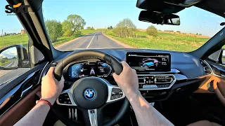 2023 BMW iX3 M Sport | POV Test Drive on twisty roads and highway