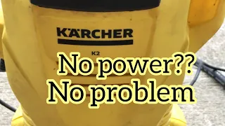 Karcher k2 pressure washer /no power problem
