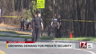 NC private security companies seeing a rise in demand amid police staffing shortages