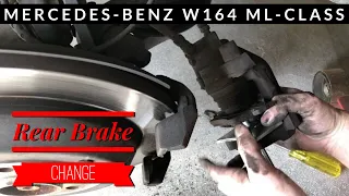 How to Easily and Safely Replace Rear Brake Pads on Mercedes ML350 W164 - ML280 ML300 ML320 GL350