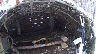 Arctic Forest Shelter. The Woodsmans Bed