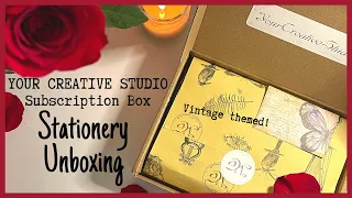 VINTAGE THEME STATIONERY UNBOXING | YOUR CREATIVE STUDIO