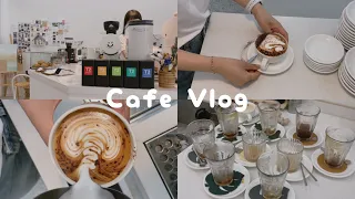 CAFE VLOG 👩🏻 Come to work with me at JOY COFFEE BAR | Barista Vlog