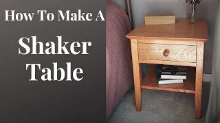 How To Make A Shaker Bedside Table