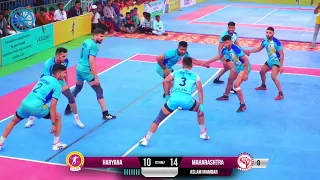 SEMI FINAL -HARYANA VS MAHARASHTRA 70TH SENIOR NATIONAL AHAMADNAGAR KABADDI MATCH 2024