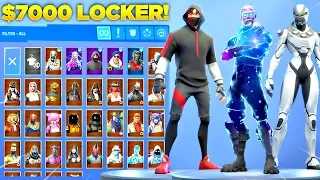 My $7000 Fortnite Locker Showcase! 300+ Skins & All Fortnite Emotes! (Fortnite Battle Royale)