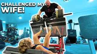 CHALLENGED MY WIFE TO TRAIN WITH ME | COUPLES WORKOUT