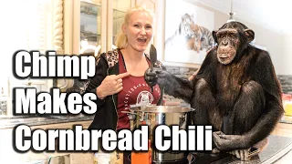 Chimp Makes Corn Bread Chili Casserole Secret Recipe | Myrtle Beach Safari