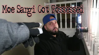 @moesargi attacked us! EXPLORING HAUNTED ABANDONED EXORCIST HOUSE