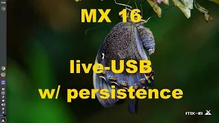 MX-16 live-USB with persistence