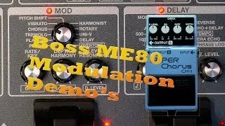 Boss ME-80 Modulation Sound Demo