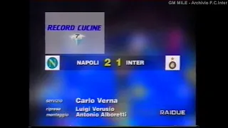 1995-96 (4^ - 24-09-1995) Napoli-INTER 2-1 [Imbriani,D.Fontolan,Buso] Servizio DomenicaSprint Rai2