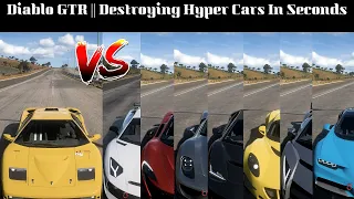 OP Diablo GTR TAKES DOWN ALL HYPERCAR BUT WITH ONE EXCEPTION | Forza Horizon 5 One Mile Drag Battle.