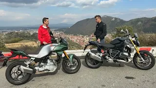 Moto Guzzi V100 Mandello VS BMW R1250R | Boxer VS V Transversal