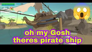 😱😱😱PIRATE SHIP ON THE ISLAND|CHICKEN GUN PIRATE SHIP #chickengun #pirateshiponchickengun