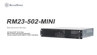 SilverStone RM23-502-MINI 2U dual 5.25" drive bay Micro-ATX rackmount industrial server chassis