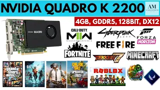 NVIDIA QUADRO K 2200 [ 4GB, GDDR5, 128BIT, DX12 ] BEST FOR GAMING AND GRAPHIC WORK..