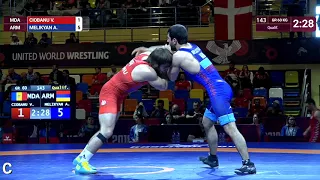 Qual. GR - 60 kg: V. CIOBANU (MDA) v. A. MELIKYAN (ARM)