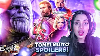 React Vingadores VS. Thanos | Duelo de Titãs (ESPECIAL  VINGADORES  GUERRA INFINITA - @7minutoz