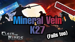 Clash of Kings - Mineral Vein - Guard Zero 💯 🤩🤩