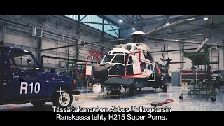 EU-rahoituksella tuloksia: Super Puma-helikopteri