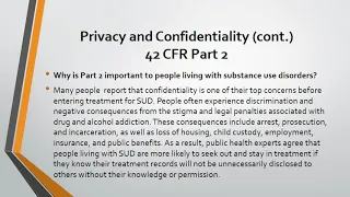 Privacy & Confidentiality   Part 2