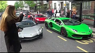 Angry Woman Shouts at Police during Wild Supercar Meet!!