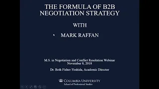 The Formula of B2B Negotiation Strategy
