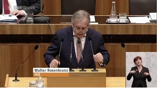 Walter Rosenkranz - Regierungsumbildung Brandstetter, Mahrer - 17.5.2017