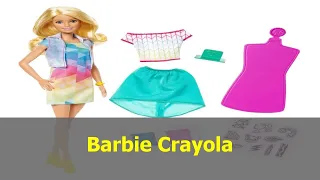 Barbie Crayola Color Stamp Fashions Set. Blonde