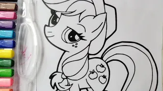 AppleJack EarthPony Coloring. My Little Pony Friendship Is Magic