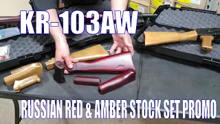 KR-103AW RUSSIAN RED & AMBER STOCK SET PROMO at Atlantic Firearms