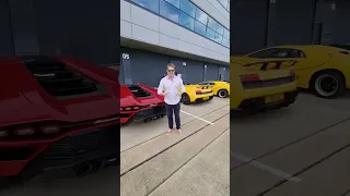 What a way to drive your new Lamborghini Countach for the first time!