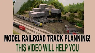 MODEL RAILROAD TRACK PLAN VIDEO!    THIS WILL HELP YOU!