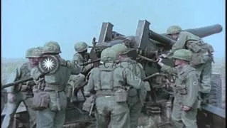 8-inch towed howitzer M115 of United States Army in United States. HD Stock Footage