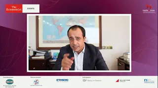 Nikos Christodoulides at the 24th Economist Government Roundtable