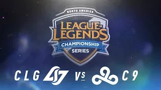 CLG vs. C9 - Week 1 Day 1 | NA LCS Spring Split | Counter Logic Gaming vs. Cloud9 (2018)