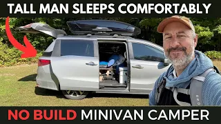 Simple NO BUILD Minivan Camper Conversion | Honda Odyssey