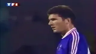 Zinedine Zidane - Memorable International Debut for France (Scored 2 Goals in 3 Minutes)