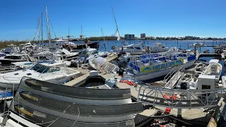 SALTY SAM'S MARINA AFTER HURRICANE IAN