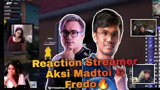 Lihat Reaction para Streamer Moment Duo Maut TS MADTOI/FREDO Meratakan S2G Esport 🔥 #PMGC2021