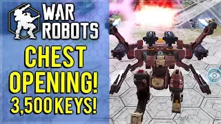 I SPENT 3,500 KEYS ON BLACK MARKET CHESTS! OP HADES ROBOT TESTING! | War Robots