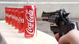 ЭКСПЕРИМЕНТ: ПИСТОЛЕТ vs COCA COLA