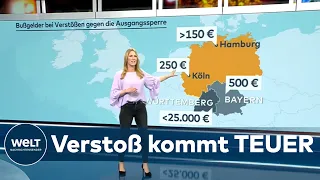 BUNDESNOTBREMSE: Corona-Ausgangssperre - So unterschiedlich scharf greifen Maßnahmen | WELT Thema