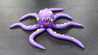 Octopus Clay Tutorial | Clay Toys Making For Kids | Polymer Clay Tutorial