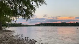 Toledo Bend Lake Reservoir Many Louisiana at Dusk