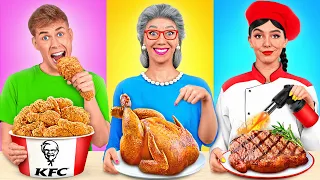 Кулинарный Челлендж: Я против Бабушки | Смешные ситуации с едой от Multi DO Challenge