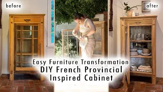 Easy FURNITURE TRANSFORMATION *French Provincial Inspired Cabinet* | DIY THRIFT FLIP | XO, MaCenna