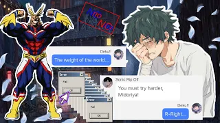 BNHA Texts || “Weight Of The World” Lyric Prank || Deku is stressed out...
