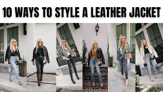 10 Ways to Style a Leather Jacket | Fashion Over 40